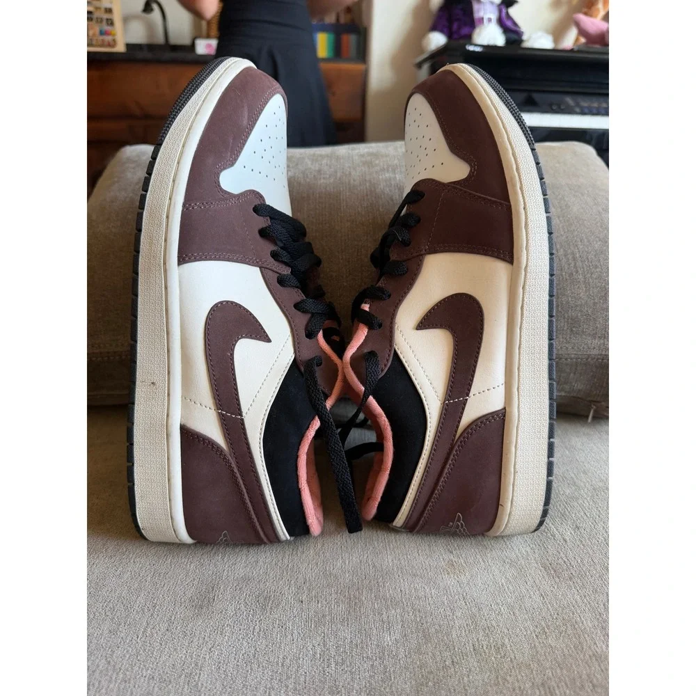 Air Jordan 1 Low SE Mocha DC6991-200 Mens 11 Dark Chocolate Canyon Rust